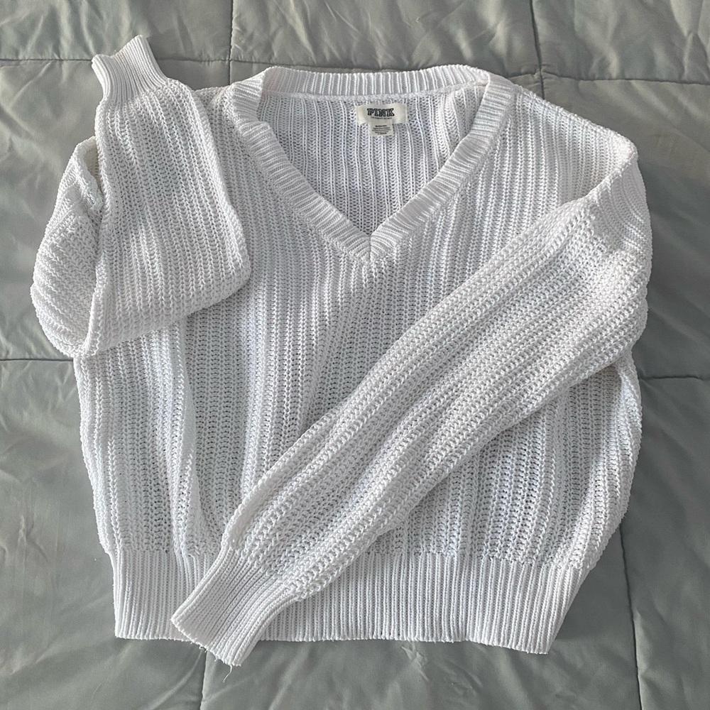 White sweater PINK